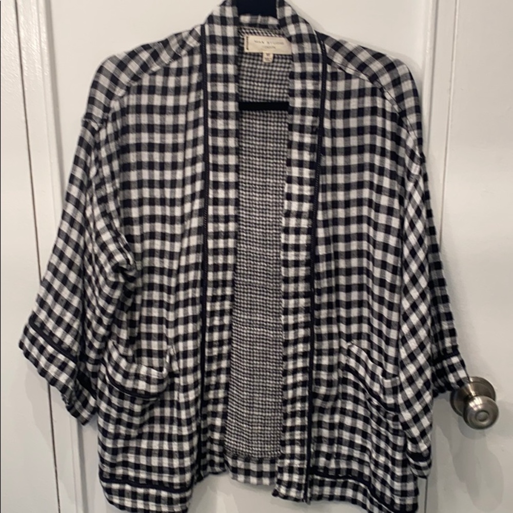 Buffalo Check Kimono-Like Jacket, NWOT